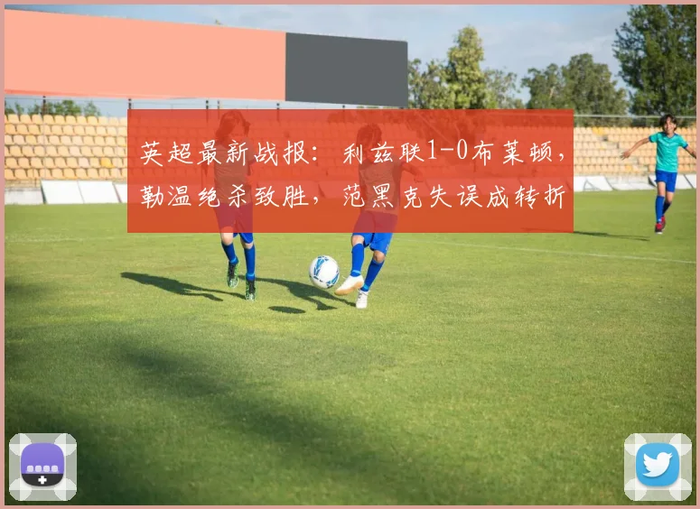 英超最新战报：利兹联1-0布莱顿，勒温绝杀致胜，范黑克失误成转折点